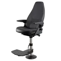 Norsap 800 standaard stoel leer incl. flensvoet & voetensteun US.905040